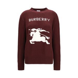 Burberry Bordeaux Wool Oves Aries Women's Sweatshirt